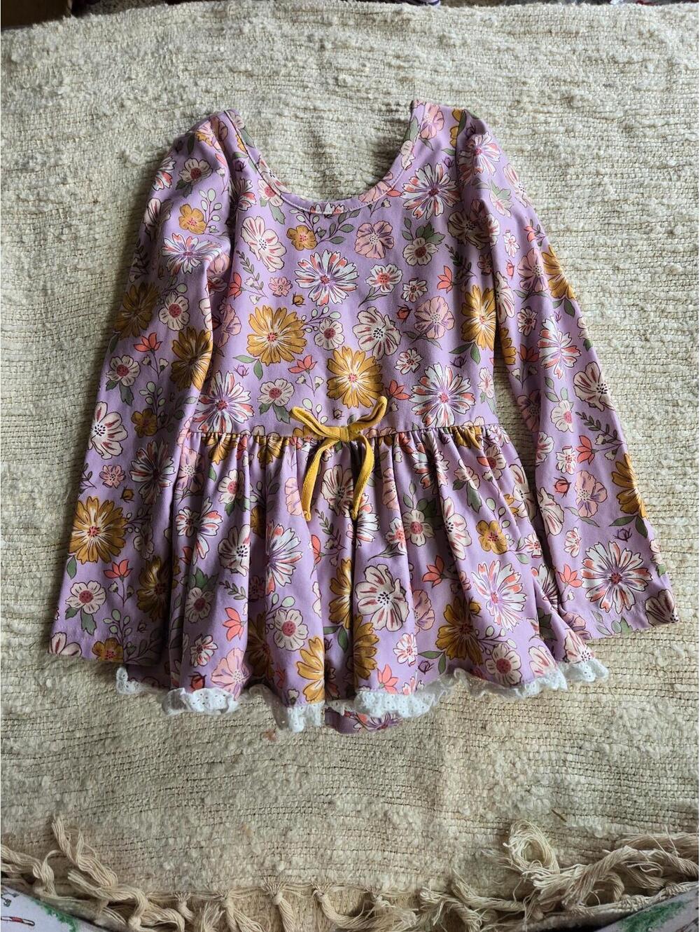 Cheeky plum girls dress leotard